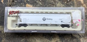 Atlas N Scale Staley Cylindrical 4 Bay Hopper Car. #51930 - Picture 1 of 4