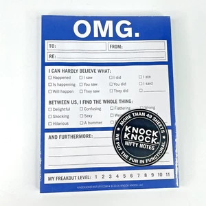 OMG Knock Knock raffinierte Notizen Nachrichten Memo Notizblock 50 Blatt 2016 - Bild 1 von 9