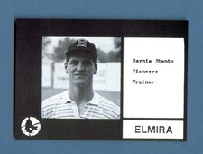1987 Cain ELMIRA Pioneers Black #28 BERNIE STENTO Trainer