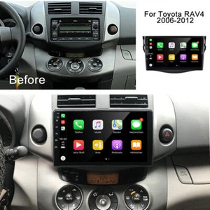 9"HD For Toyota RAV4 2007-2012 CarPlay Android 13 Car Stereo Radio WiFi GPS Navi - Picture 1 of 15