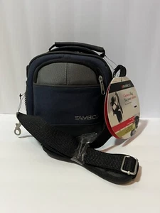 AMBICO Camera/Accessor Bag BC03GA NWT Blue Gray Strap And Belt Loop - Picture 1 of 10