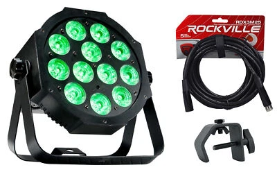 Eliminator ADJ MEGA 64 PROFILE EP DMX RGB+UV LED Club DJ Wash Light+Cable+Clamp - Image 1 of 4