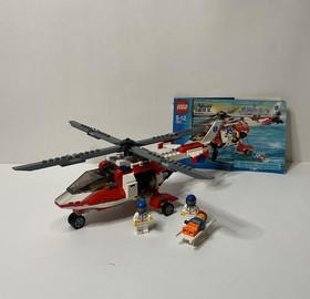 Lego City Rescue Helicopter Set 7903 Complete w/ Instructions, Vintage & Retired