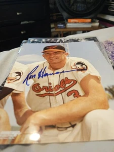 Orioles Ron Hansen Autographed 8x10 Color Photo - Picture 1 of 2