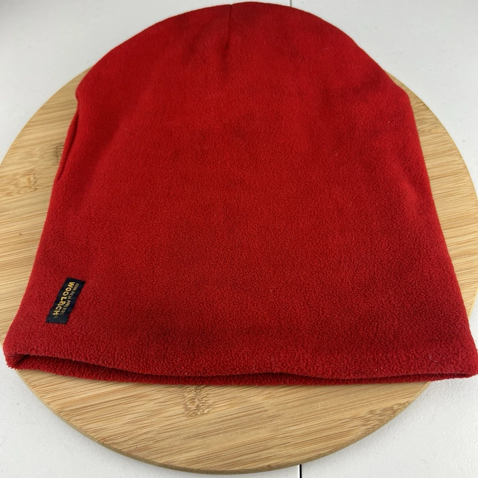 Gorro gorra vintage John Rich And Bros Woolrich OSFM adulto forrado rojo Foto 1 de 4