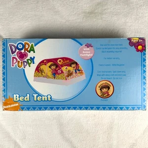 Nickelodeon Dora & Puppy Einzelbett Schlaf Spielzelt mit Schiebelicht - Bild 1 von 4