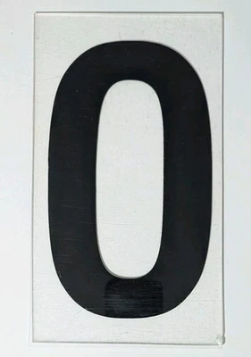 Пластиковое оргстекло высотой 10 дюймов шатер знак замена буква O - Изображение 1 из 3