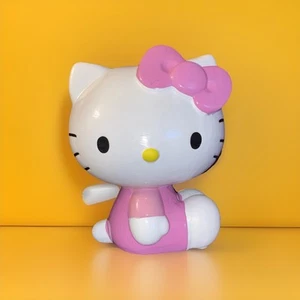 hello kitty Piggy Coin bank ceramic pink sanrio new Pink Bow - Picture 1 of 5