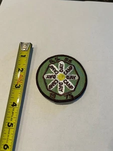 Girl Scouts Baby Camp Day Patch 1975 Embroidered - Picture 1 of 2