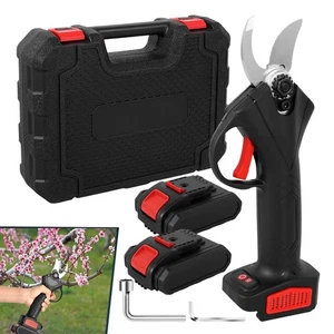 Akku Astschere Gartenschere 30mm Strauchscheres Rebschere Baumschere mit 2 Akku - Bild 1 von 12