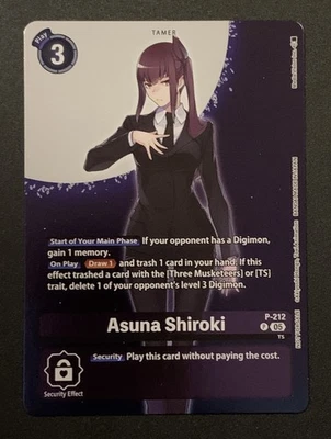 Asuna Shiroki P-212 P - Box Topper - BT23 Hackers Slumber - Digimon TCG - Image 1 of 3
