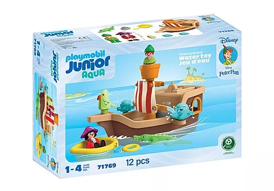 Playmobil #71769 JUNIOR & Disney: Peter Pan's Splashing Pirate Ship - Brand New! - Image 1 of 1