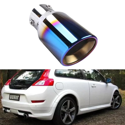 Car Exhaust Pipe Rear Tip Tail Throat Muffler Stainless For Volvo C30 - Image 1 of 4