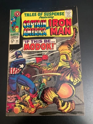 TALES OF SUSPENSE #94 (1967) Capitán América/Iron Man *¡Llave Modok!* VF a VF/VF+ Foto 1 de 4