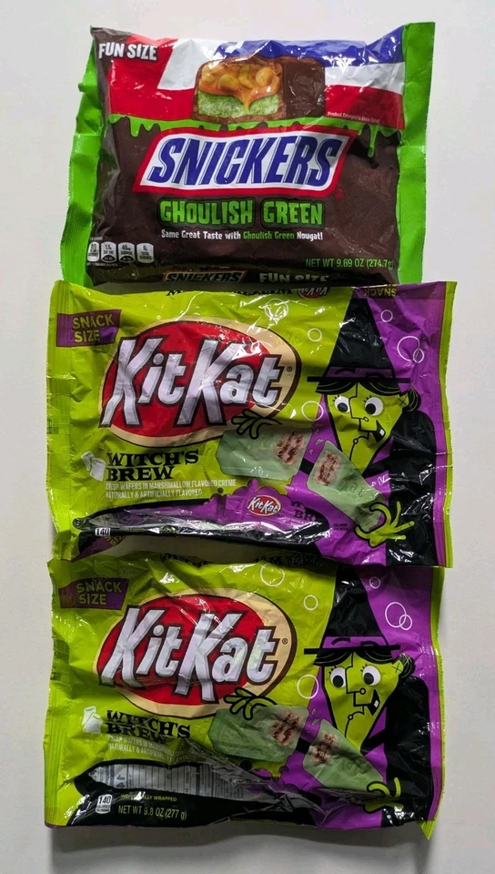 Limited KitKat Witch's Brew Snack Size 9.8 oz Bag x5 Count Bulk Candy BB 09/2026