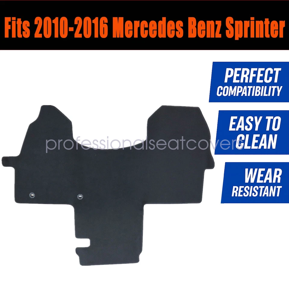Alfombrillas alfombra impermeable terciopelo negro para Mercedes Benz Sprinter 2010-2016 Foto 1 de 4