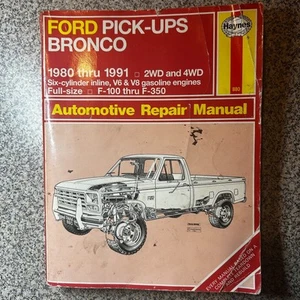 Haynes Ford Pick-Ups & Bronco 1980-1991 Automotive Repair Manual #880 - Picture 1 of 4