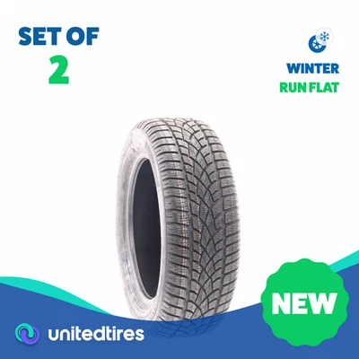 Set of (2) New 205/55R16 Dunlop SP Winter Sport 3D MOExtended DSST Run Flat 91H - Image 1 of 4