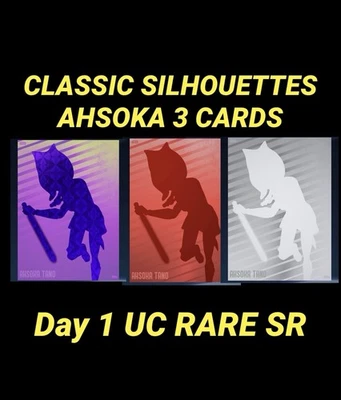 topps Star Wars card Trader WAVE 2 SILHOUETTE  AHAOKA DAY 1 UC RARE SR 3 card - Image 1 of 4