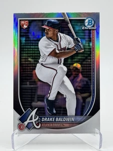2025 Bowman Chrome #75 DRAKE BALDWIN (RC) Red Rookie NL Rookie Of The Year - Picture 1 of 2