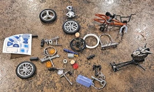 Vintage Finger Bike Toad Bike Trick Stick Mixed Lot Parts Accessories  - Picture 1 of 8