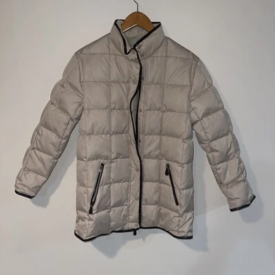 IZZI Outerwear Womens Beige Tan Puffer Jacket Coat Long Sleeves Size Small - Image 1 of 4