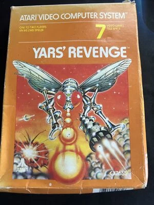 Yar’s Yars Revenge  Atari 2600 VCS  PAL With Manual Working COMPLETE - Image 1 of 4