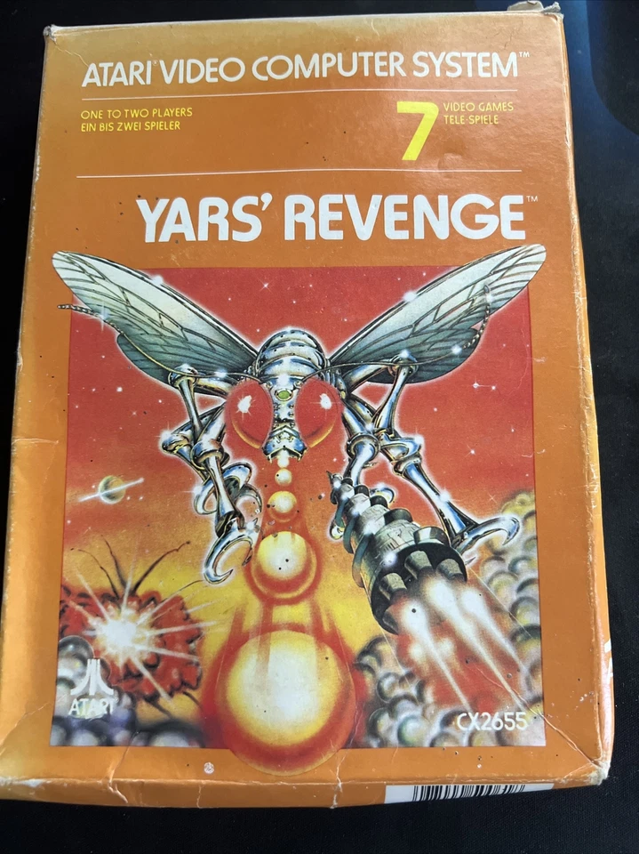 Yar’s Yars Revenge  Atari 2600 VCS  PAL With Manual Working COMPLETE - Image 1 of 4