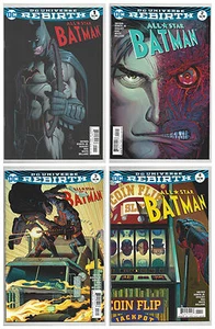 ALL STAR BATMAN #1 2 3 4 PRIMERA CUBIERTA IMPRESA UN CONJUNTO DC REBIRTH Scott Snyder 2016 casi nuevo - Imagen 1 de 5