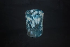 BEAUTIFUL VICTORIAN GREEN OPALESCENT SPATTER TUMBLER 1890'S - Picture 1 of 5