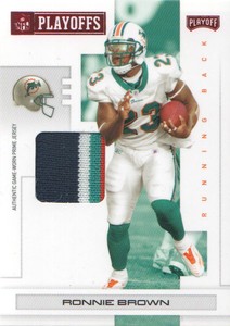 2007 Playoff NFL Playoffs Materials Red Prime #53 Ronnie Brown Jersey 14/20