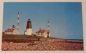 Postal de colección Point Judith faro de Rhode Island - Imagen 1 de 2