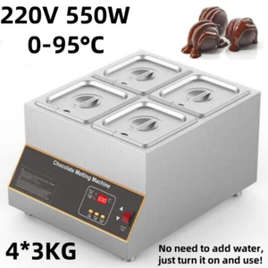 220V 550W Heating Warmer Tempering Chocolate Melting Machine Melter Commercial - Picture 1 of 8
