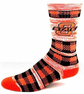 Calcetines de edredón Deuce Crew RMC naranja y negro de los Oklahoma State Cowboys - Imagen 1 de 2