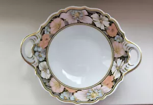 Kaiser Fiori Runde Schale mit Goldrand und Henkel Blumen Motiv K.Nossek  - Bild 1 von 3