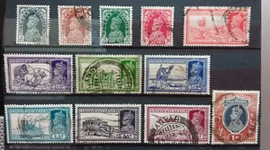 INDIA 1937-1940 DEFINE 12 VALORES USADOS A062 Correo Registrado Gratis - Imagen 1 de 5