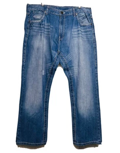 X-Factor Herren Jeans Größe 44x32 Blau Denim Bestickt ���� - Bild 1 von 12