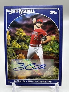 2023 Topps X Bob Ross ZAC GALLEN Prussian Blue AUTO Card #'d/50 - Arizona