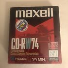 Sealed Maxell CD-RW74 CD ReWritable 650MB 74Minute 3-Pack