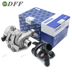 Water Pump Engine Electric Thermostat TWO OEM For BMW E65 F26 530xi 125i 2.5L - Picture 1 of 6