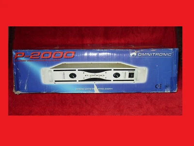 Omnitronic P-2000 2x1000 Watt Power Endstufe Vollverstärker - Bild 1 von 4