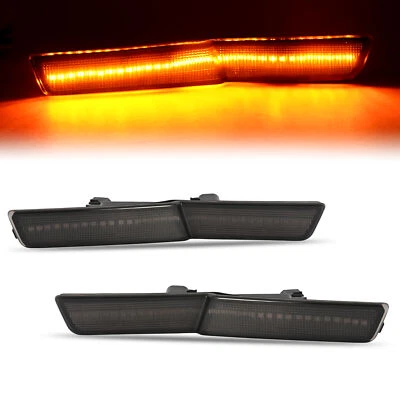 Smoked LED Front Side Marker Lights For Dodge Challenger SRT Widebody RT 2018-22 Foto 1 de 4