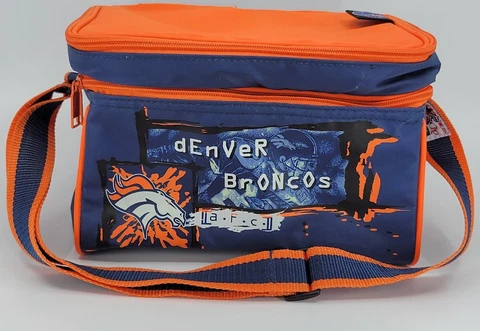 Vintage Denver Broncos Cooler Lunch Bag Insulated NFL Cover