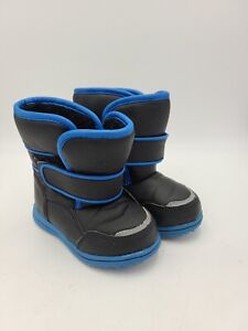 Unbranded Snow Boot Toddler 7 (Black,blue)