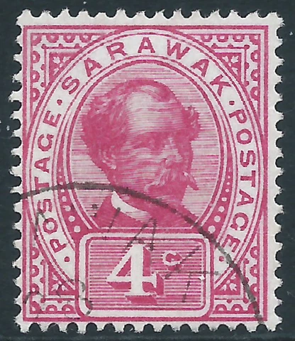 Sarawak, Sc #39, 4c Used Cover