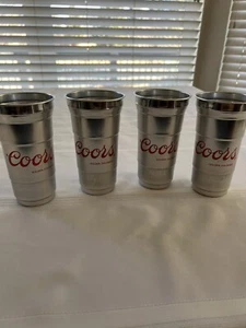 Coors Aluminum Cup Set - Set of 4 - 12 Ounces - Picture 1 of 8