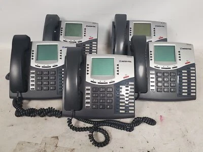 Lot of 5 Inter-Tel 550 8560 Office Large Digital Display Phone Gray Handset - Image 1 of 4