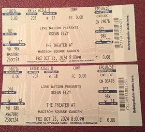 Okean Elzy "The Lighthouse Tour" Ticket 10/25/2024 - Madison Square Garden, NYC - Picture 1 of 2