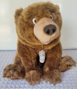 Disney Brother Bear Kenai Plush 14"Animal With Necklace. Disney Store Exclusive.