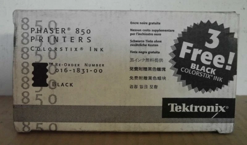 Tektronix Xerox 016-1831-00 Colorstix ink 3x black schwarz Phaser 850 OVP - Image 1 of 1